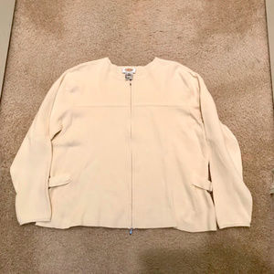 Talbot Sweater Jacket, Off White,